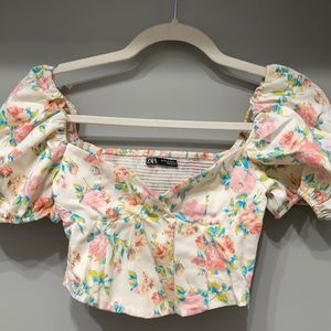 Zara floral top